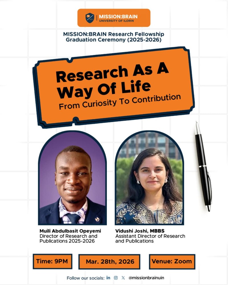 Mission:BRAIN ResearchFellowship 2025-2026 (Credits the NeuroLedger&nbsp;)